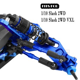 RCMYou Upgrades Part for 1/10 Slash 2WD/Slash 2WD VXL,Alloy Big Bore RC Shocks Absorber,Suspension Arm,Caster Block,Steering Blocks,Rear Stub Axle Carriers,Steering Bellcranks,Shocks Tower,Navy Blue
