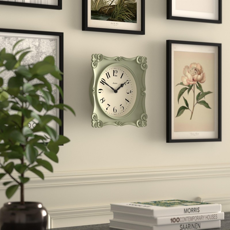 Jones Clocks® Rialto wall clock | Traditional scroll design |