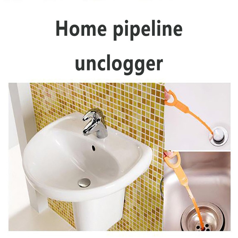 SYGELER Professional Drain Clog Remover Kit (3+1) - 90CM Stainless