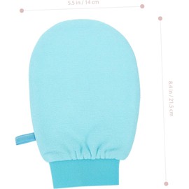 Guantes Exfoliantes IWOWHERO Mediano Azul – Exfoliación Corporal para Ducha