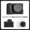 MUZIRI KINOKOO Sony ZV-E10 II Case, Vintage Textured Genuine Leather