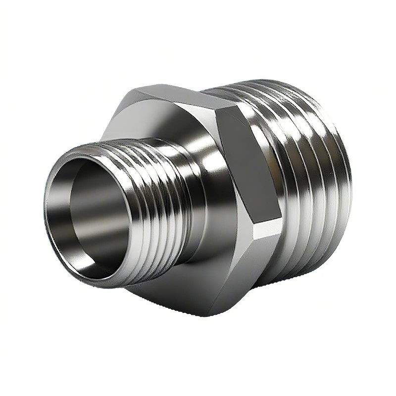 1/2 to 3/8 Water Line Adapter, Brass Compression reducer pipe