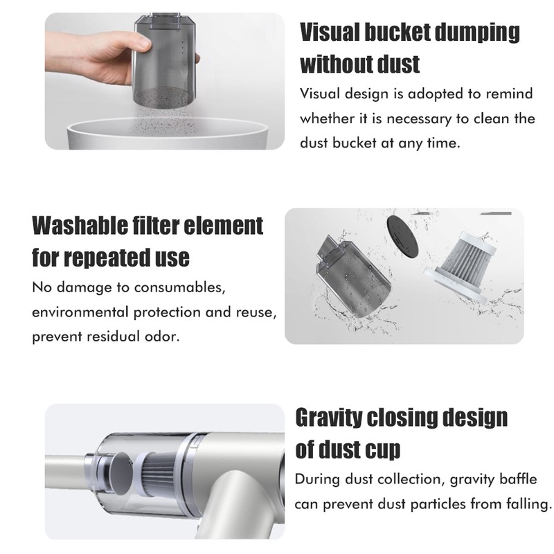 Mini Small Handheld Car Vacuum Cleaner Car Interior Blower Lightweight