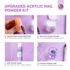 SAVILAND Acrylic Nail Kit for Beginners: White Pink Clear Acrylic