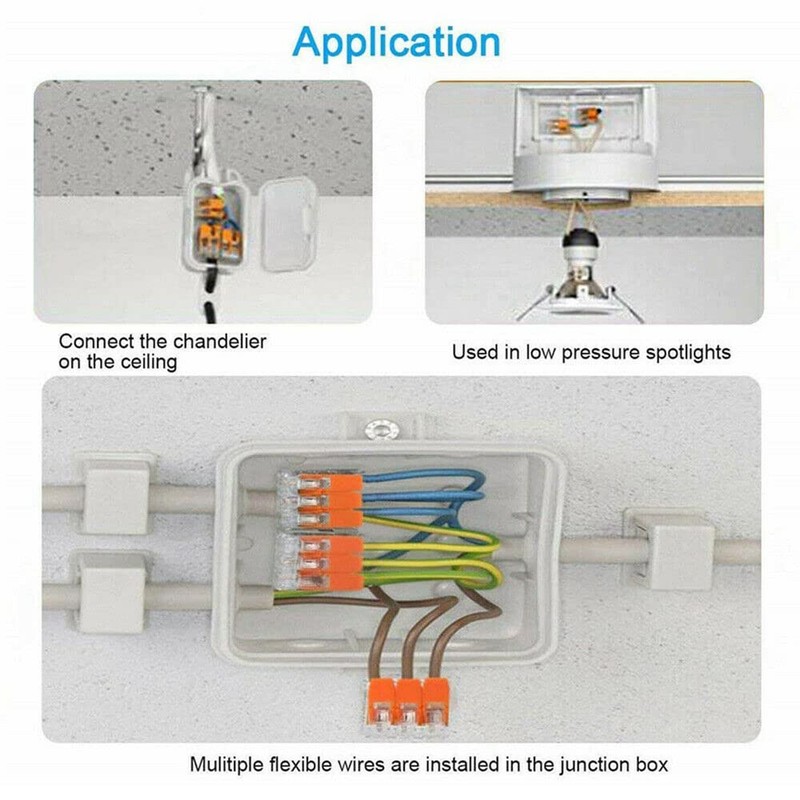 Yotsuba Lever Nut Wire Connector Kit, 75 Pcs Electrical Connector