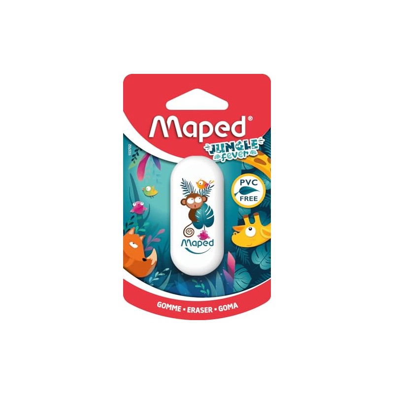 Maped Jungle Fever Eraser - Efficient Eraser, Jungle Design -
