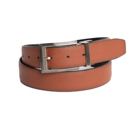 Vince Camuto Mens Belt | Reversible Black Belt to Tan Belt | Genuine Leather Belt | Mens Reversible Belt (TAN/BLACK, 34)
