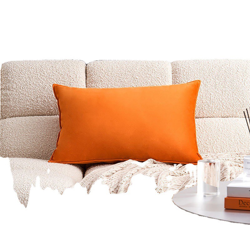 Sofa Lumbar Throw Pillow Lumbar Protection Soft Comfortable Plush Long