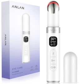 Eye Massager Wrinkle Remover,ANLAN 38-45 ℃ Heated Augenmassagegerät EMS Face Massager Mit Vibration Phototherapie Beauty Device Gesichtsmassage für Damen Herren Anti Wrinkle Anti-Ageing