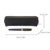 Fyore Leather Pencil Case Slim Design Pen Bag with Metallic