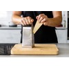 MasterClass Acid-Etched Stainless Steel Box Grater with Handle, 24 cm
