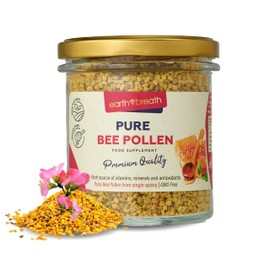 Earthbreath Bee Pollen Granules - 200gr - Pure Raw Natural - Healthy Immunity Support - Free from Any Artificial Additives