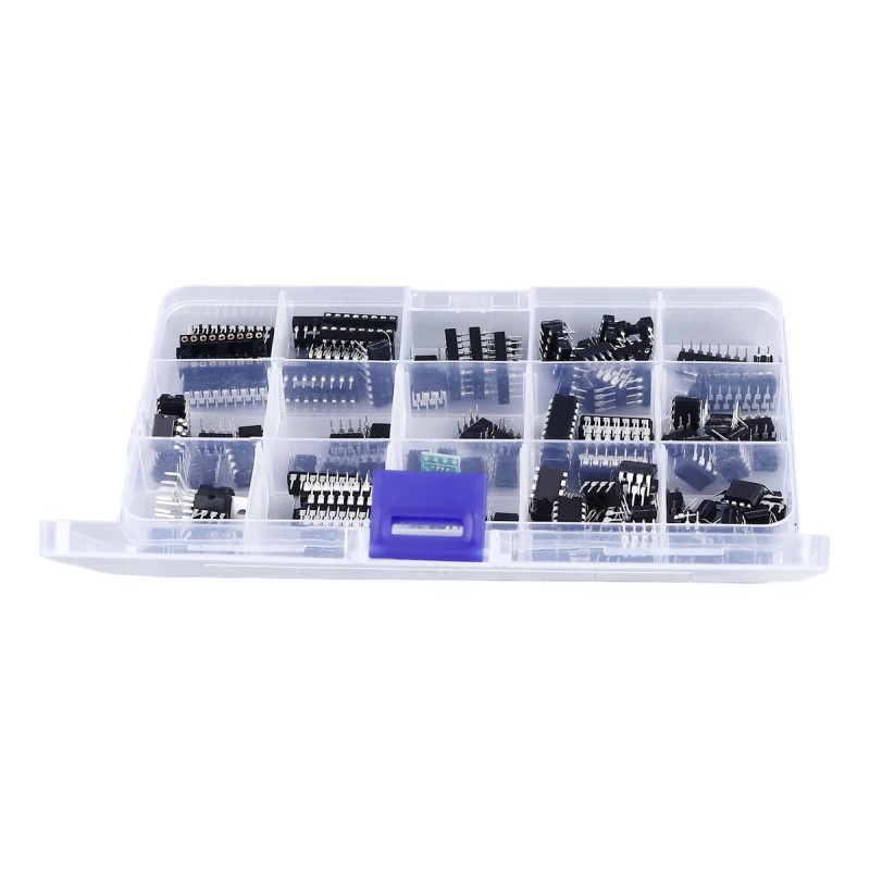 Generic 150 Piezas 10 Tipos De Chip Circuito Integrado Pin