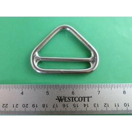 US Stainless Stainless Steel 316 Triangle Ring Welded with Cross Bar 1/4" x 2" (6mm x 50mm)