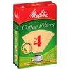 Melitta 624602 #4 8 To 12 Cup Natural Brown Cone