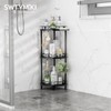 SWTYMIKI Corner Shower Caddy Standing - 3 Tier Rustproof Metal