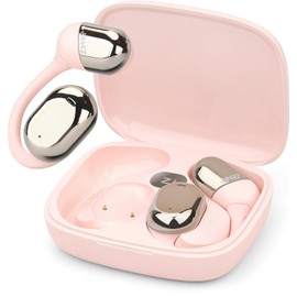 ZIHNIC S05A Wireless 4-Mode Translation Earphones - Real-Time Language Translation, Comfortable Ear Hooks, IPX5 Waterproof, Compatible with Phone, Android Phone-Pink