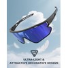 KALIYADI Polarized-Sunglasses Men Polarized Cycling-Sunglasses: Sports Sun Glasses for Running