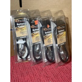 Deka 4-pack Deka 00801 Negative 20" Battery Cable, Top Post Terminal, 4-Gauge (4-GA)