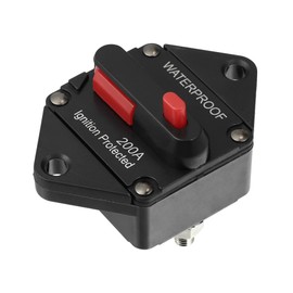 X AUTOHAUX Car Circuit Breaker 200A Waterproof with Reset Fuse DC 12V-48V