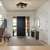 DIKAIDA Rustic Flush Mount Ceiling Light Fixture, Modern Farmhouse Light