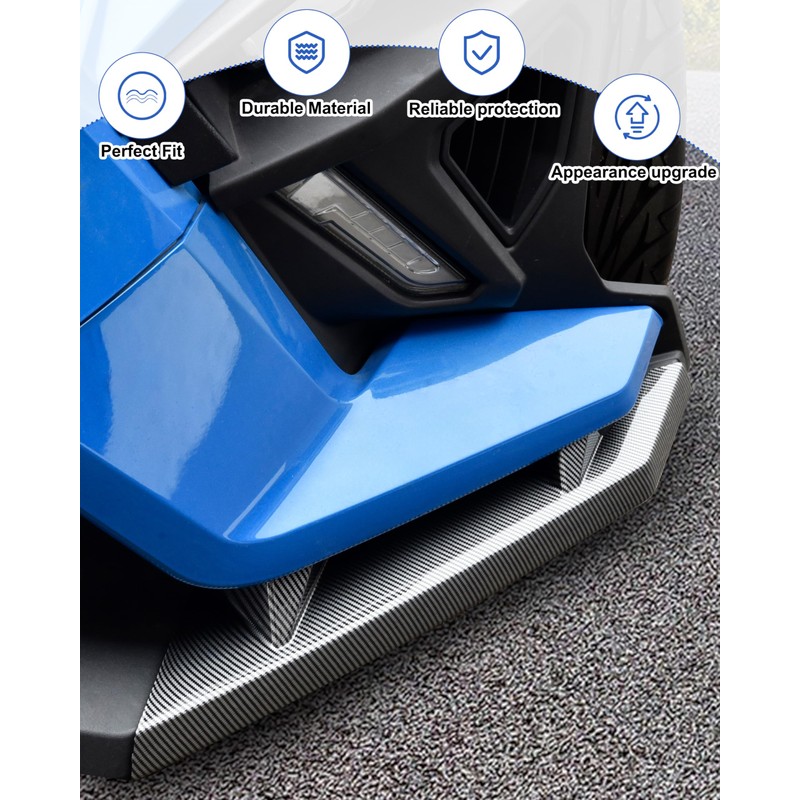 Front Wing Guards for Polaris Slingshot, Carbon Fiber Style Front