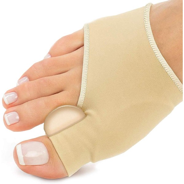 PediDoc™ Bunion Corrector – Bunion Relief Sleeves Bunion Pads Brace Cushions Toe Straightener with Gel Toe Separator, Spacer, Straightener and Spreader – Hallux Valgus Relief Big Toe Alignment Small