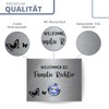 'Stainless Steel Door Chime Doorbell (White Blue etc.) and Engraving