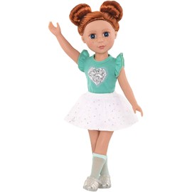 Glitter Girls by Battat - Sparkling with Style Glittery Top & Skirt Regular Outfit - 14" Doll Clothes & Accessories Toys, Model Number: GG50101Z