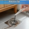 5PCS Cepillo para Baño con Base, Cepillo para Hendiduras y