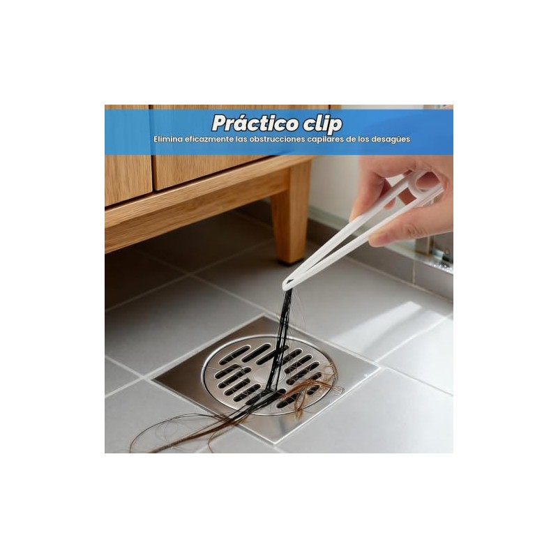 5PCS Cepillo para Baño con Base, Cepillo para Hendiduras y