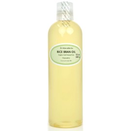 DR. ADORABLE 12 Oz Premium Rice Bran Oil Pure Organic Cold Pressed Best Fresh Multi Purpose