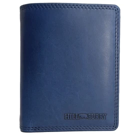 Hill Burry ® Leather Wallet for Women with RFID Protection with Coin Compartment Genuine Leather Wallet (Hill Burry Collection Portrait Format, Blue), blue, Classic