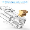 MOGOOD RJ45 Straight Connector, Pack of 10 Cat 6 Unshielded