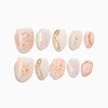 Sun&Beam Nails Handmade Nail Tips Short Coffin Ballerina False Nail