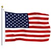 G128 Combo Pack: 3x5 Ft 75D Printed USA American Flag