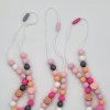 Handmade Breastfeeding necklace Silicone Beads for nursing mothers.