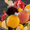 Elsjoy 24 Pack 10 oz Plastic Juice Bottles with Caps,