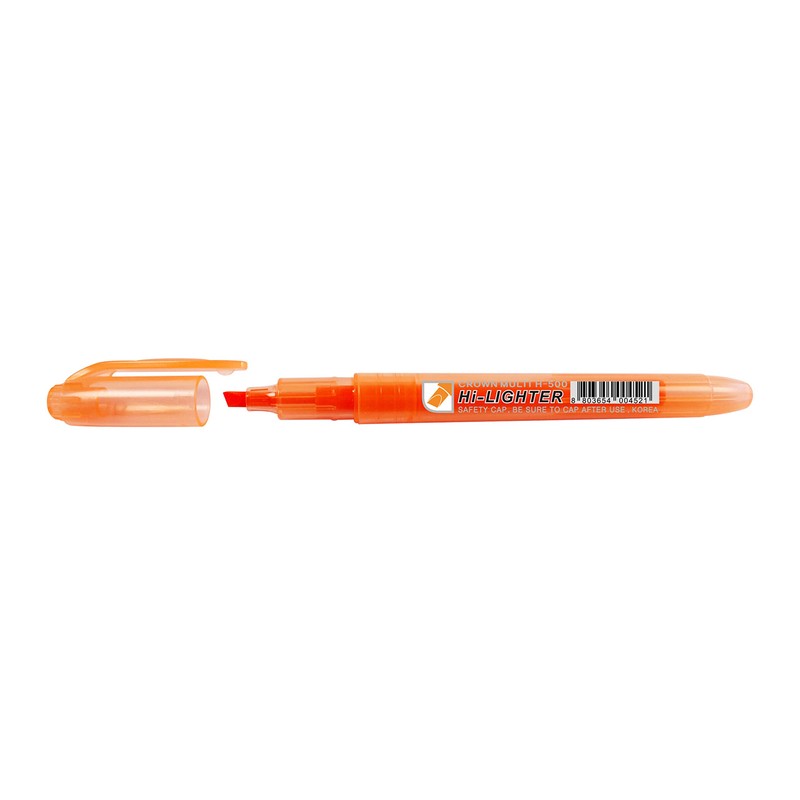 CROWN H-500 Highlighter Pens Chisel Tip Slim Highlighters - Pack