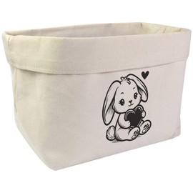 Large 'Sweetheart Rabbit' Canvas Organiser/Storage Bag (OR00033380)