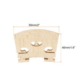 MECCANIXITY 4/4 Violin Bridge Maple Wood Violin Parts for 4/4 Violin, Pack of 2