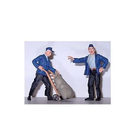 Preiser 45098 Delivery Men & Barrow