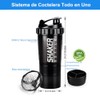 16OZ Botella para Proteina de Coctelera, vaso shaker para proteina