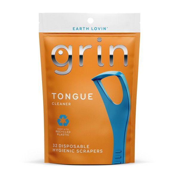 Grin GRIN Tongue Cleaner, 32 Count, Disposable Tongue Cleaner, Hygienic