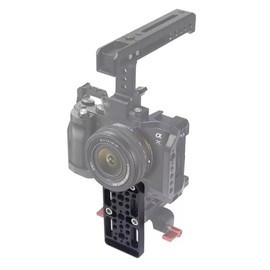 Extension Cheese Plate, Multifunctional Mounting Plate, Cheese Plate, Camera Easy Plate, Removable Plate, with 1/4 Inch and 3/8 Inch Thread Holes, for ARRI, Suitable for Camera Rig