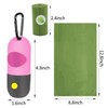 2 Pack Dog Poop Bag Dispenser with Built-in LED Flashlight,