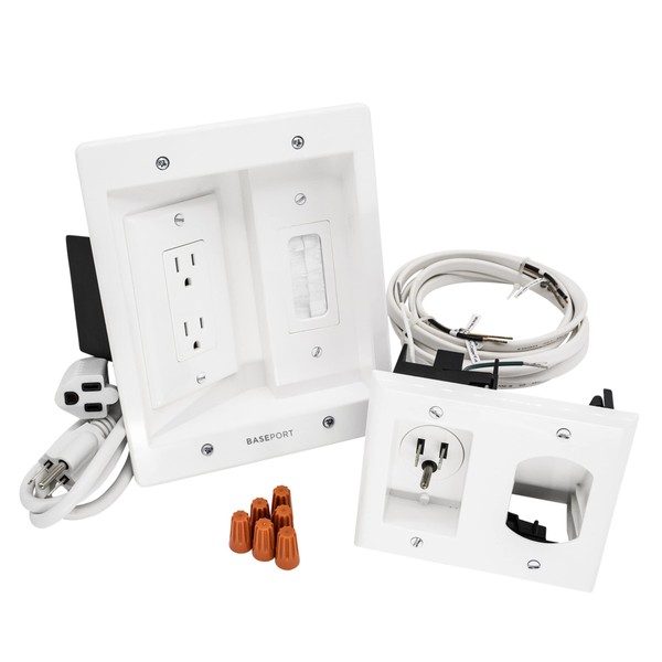BASEPORT In Wall Cable Management Kit - Hide Wires Wall