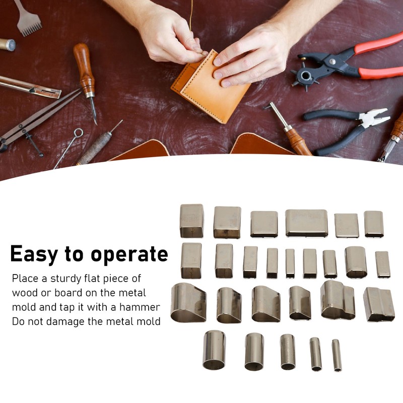 26 Shape Hollow Punch Cutter Set High Speed Steel Leather