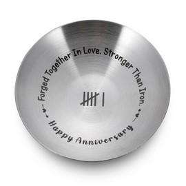 Anniversary Wedding Gifts for Couples, Iron 6th Anniversary for Him Her, 6 Year Anniversary Steel Gifts for Him, 6 Month Anniversary Iron Gift for Boyfriend Husband Wife Girlfriend Jewelry Tray