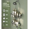 WXCGX Hanging Shower Caddy Over Shower Head: Height Adjustable Large
